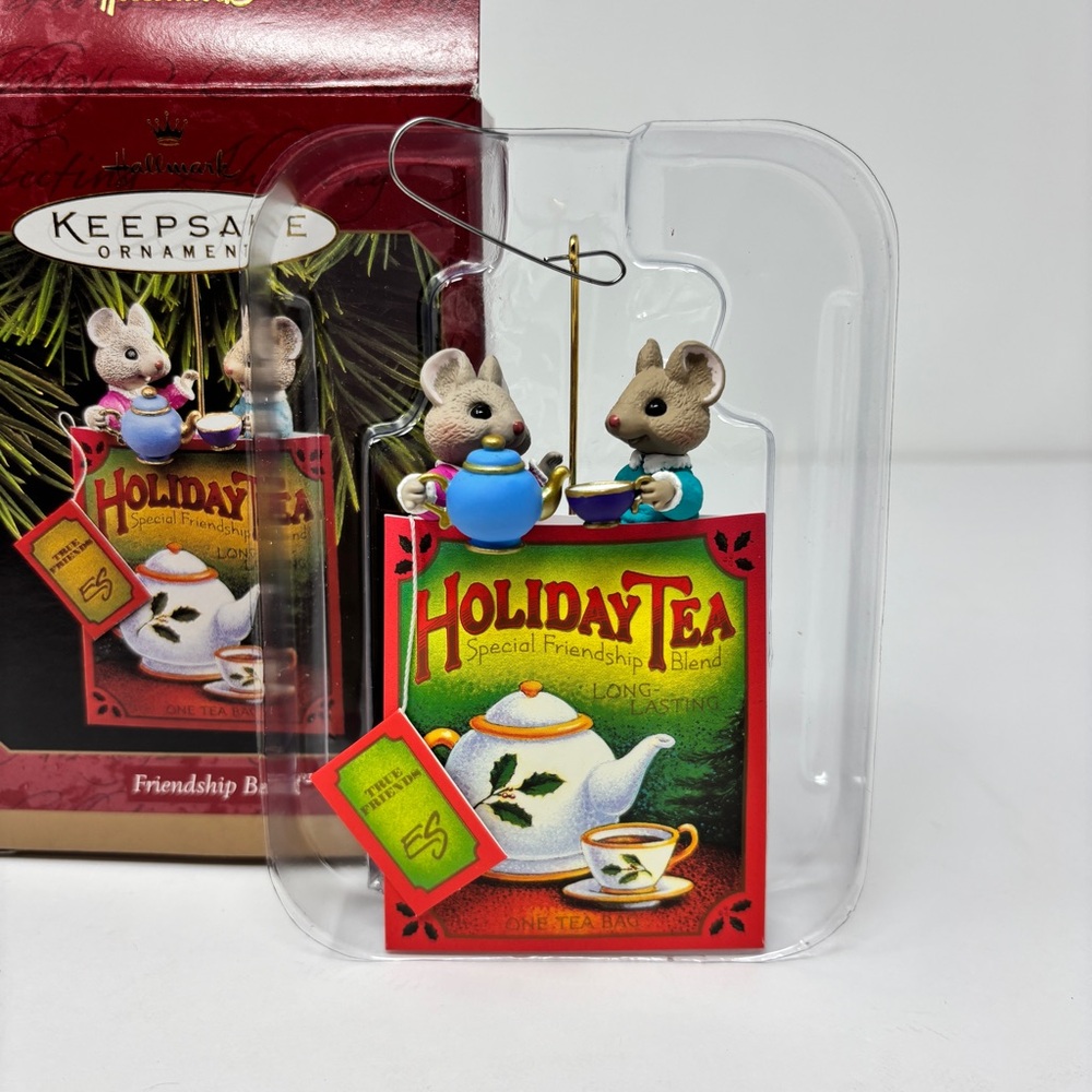 VINTAGE New! HALLMARK Keepsake Ornament ~ Friendship Blend ~  Mice 1997